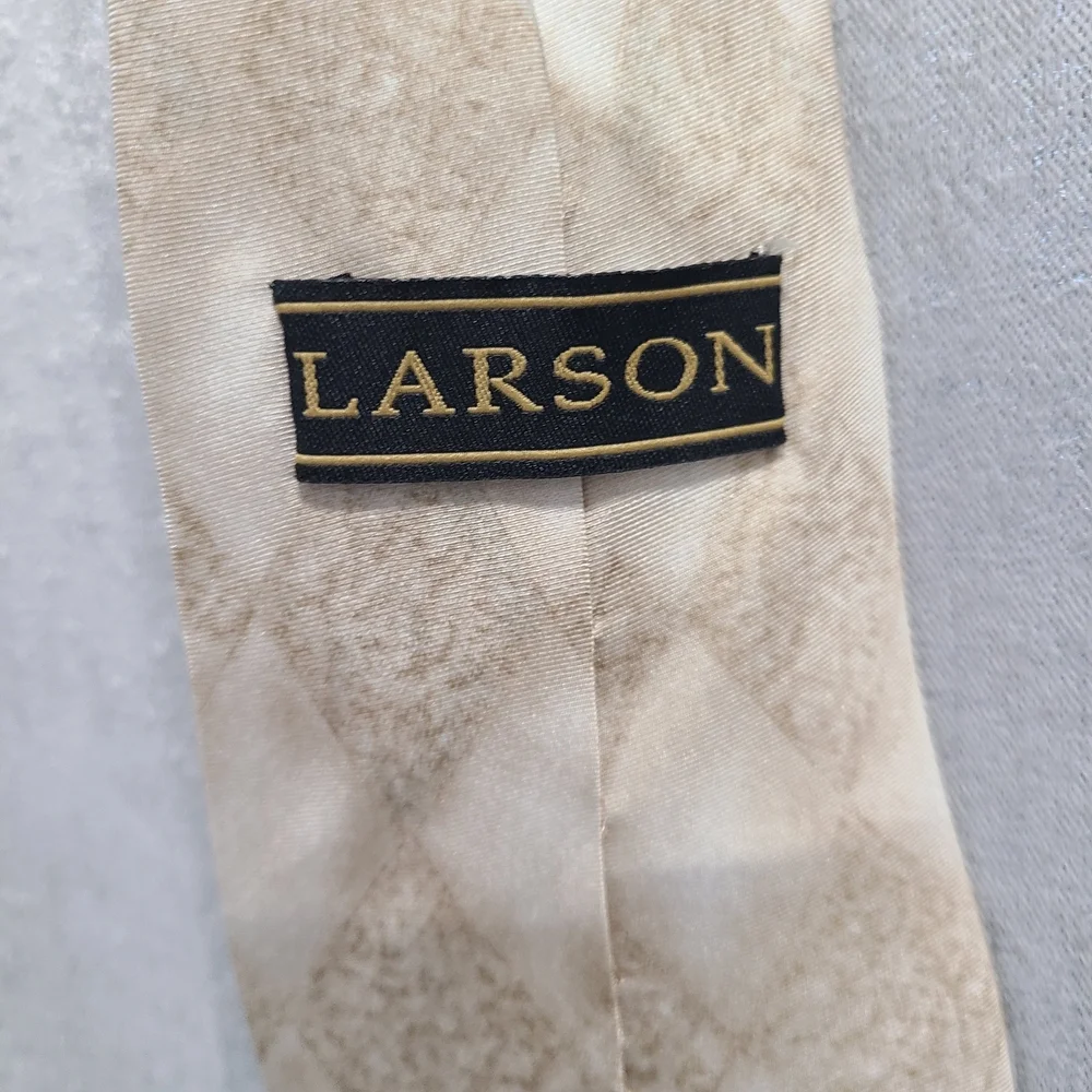 Inspirational Beige Blue‎ Tie